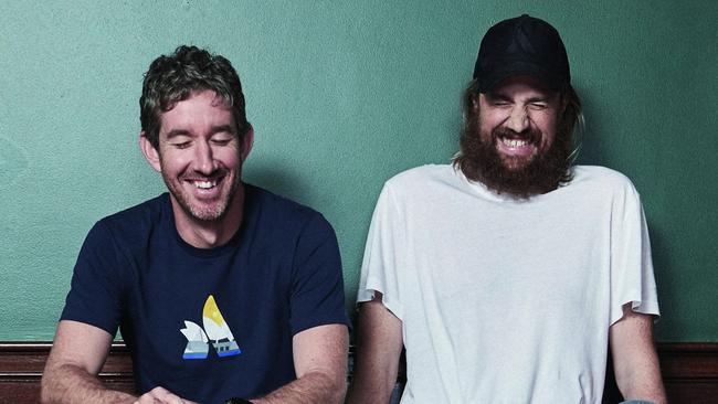 Scott Farquhar and Mike Cannon-Brookes. Picture: Harold David