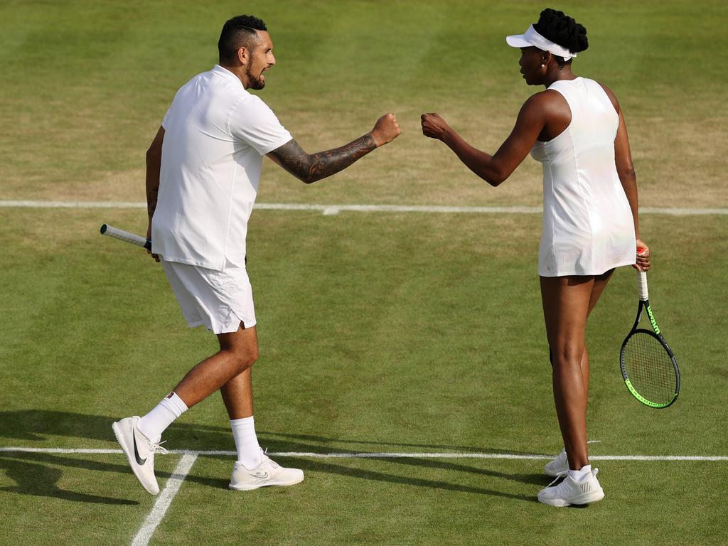 Nick Kyrgios and Venus Williams.