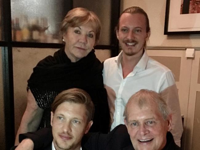 The Farnham family - Rob, Jill, James and John Farnham.