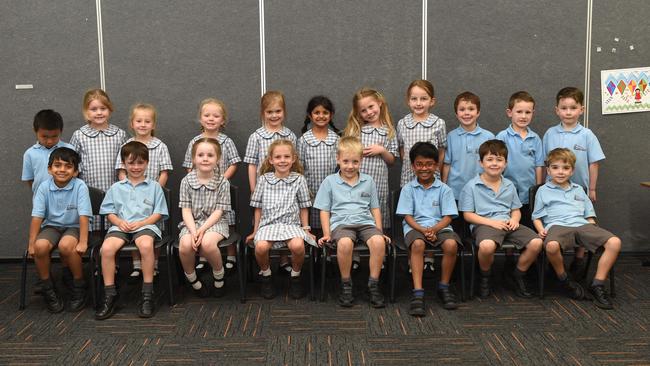 Clairvaux Catholic School Class BG. Back Row. L/R. Leo Bacang, Liy Symes, Layla Thompson, Isla Davis, Claudia Macri, Jasmine Singh, Coco Meyer, Macy Smith, Oliver Laybourne, Hudson Martin, Alexander Medlin Front Row. L/R Aiden Antony, Everett Fanning, Evie Donohoe, Atley Dodds, Alexander Krusic-Golub, Kevin Gotur, August Foley, Noah Collins
