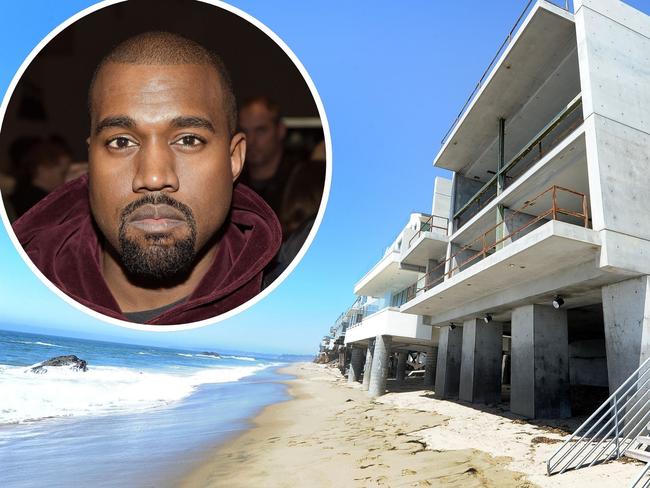 Kanye West’s multimillion-dollar “batcave” in Malibu. Picture: Getty Jeff Rayner/Coleman-Rayner