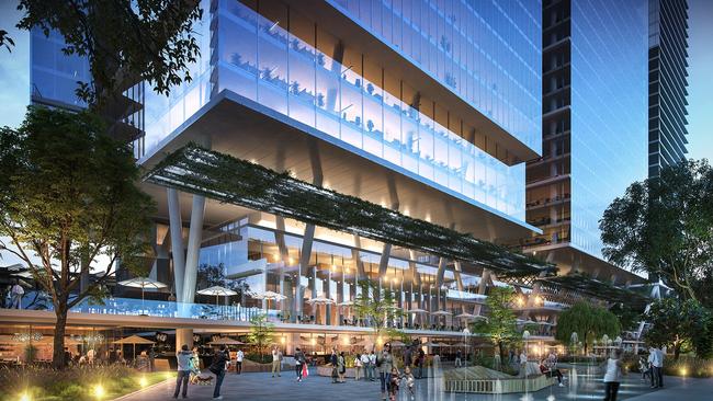 A concept design for 4 Parramatta Square. Picture: Walker Corp