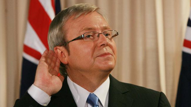 Kevin Rudd’s desire to ingratiate himself with editors and proprietors was so profound that he became the stuff of jokes in media circles. Picture: Gary Ramage