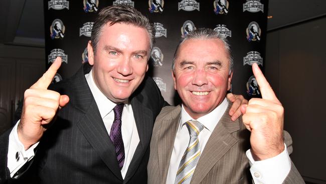 Eddie McGuire and Tony Shaw in 2009.