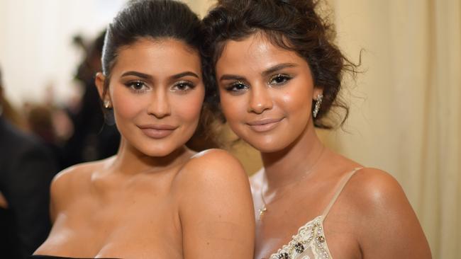 Kylie Jenner sported a Band-Aid mark on her arm at the Met Gala on Monday night. Picture: Matt Winkelmeyer/MG18/Getty Images for The Met Museum/Vogue.