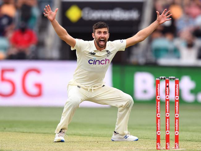 Firebrand Mark Wood get England’s highest rating for the Ashes. Picture: AFP