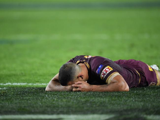 Will Chambers of the Maroons  after losing Game 2 of the 2018 State of Origin series.