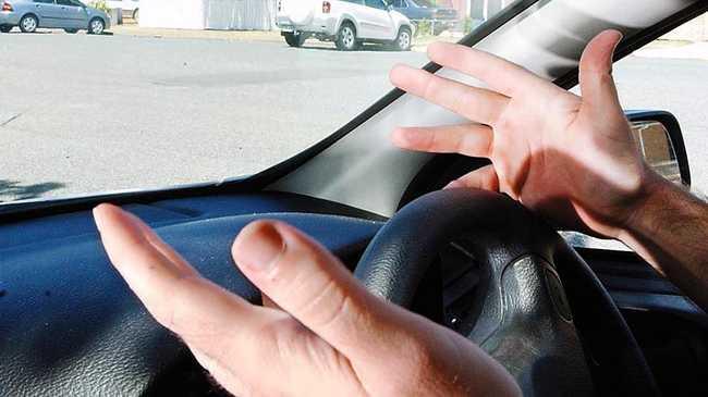 A Toowoomba man has been left shocked after a passing motorist threw a used tampon at him.