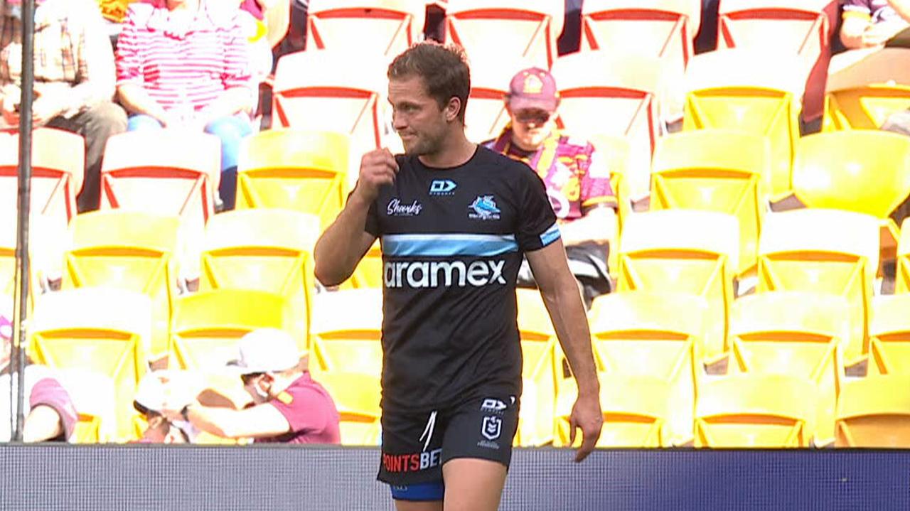 Matt Moylan was a late withdrawal from the Sharks' clash with the Broncos.