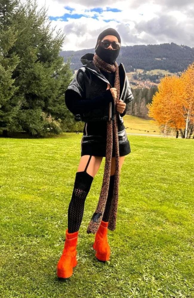 Rita Ora looked like a chic ninja in this picturesque shot. Picture: Instagram/ritaora