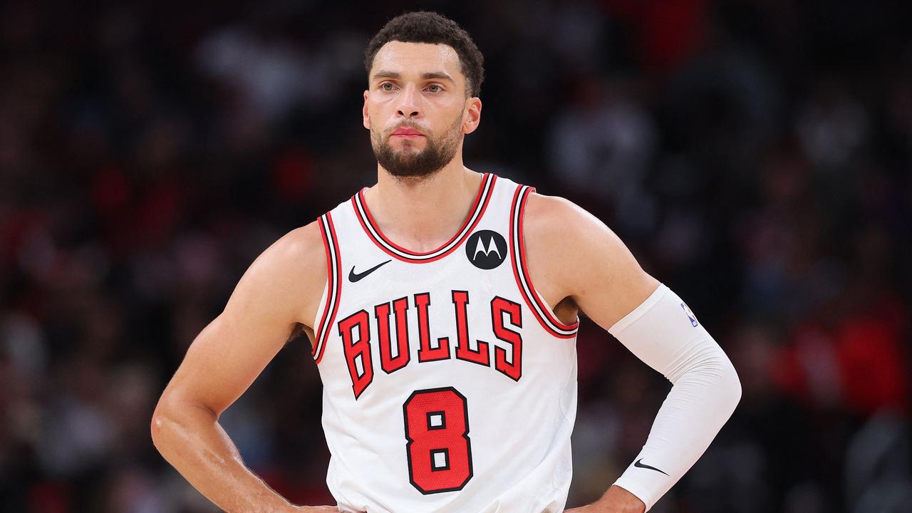 Zach LaVine could be on the move. (Photo by Michael Reaves / GETTY IMAGES NORTH AMERICA / Getty Images via AFP)