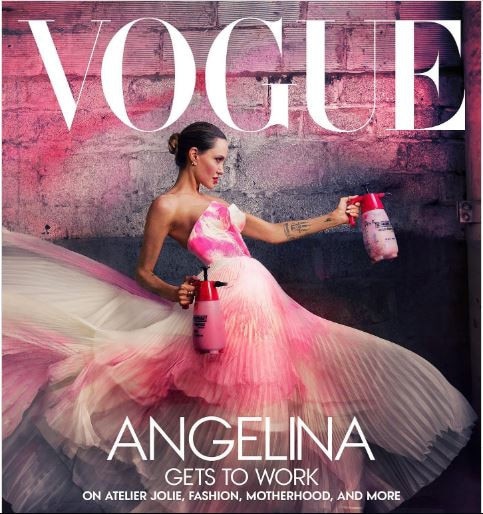 Jolie on the cover of the November issue of US Vogue. Picture: Annie Leibovitz / Vogue