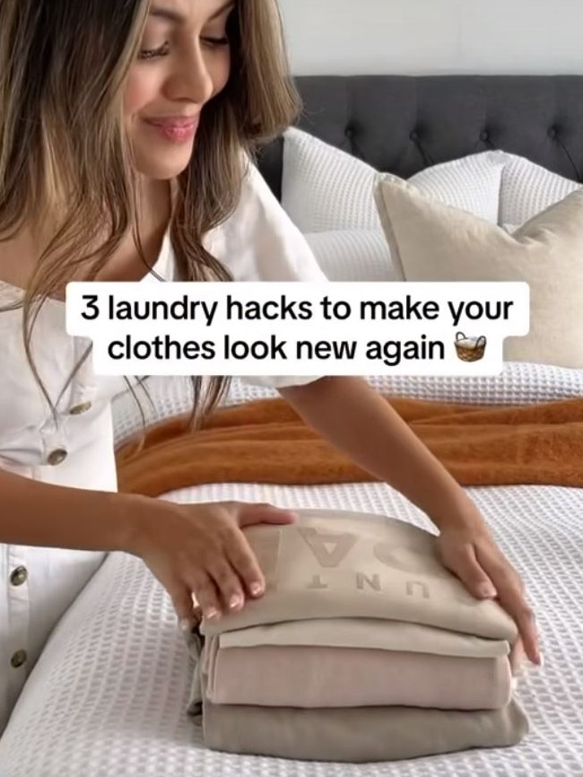 Chantel offers laundry hacks. Picture: Supplied