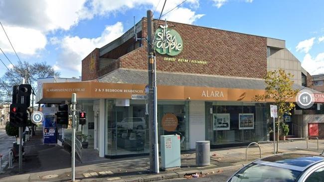 The site of the old Silky Apple restaurant in Armadale sold for $8.075 million, and is set to have apartments built on it. Picture: Google Street View.