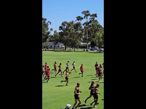 Crows endure heavy running session