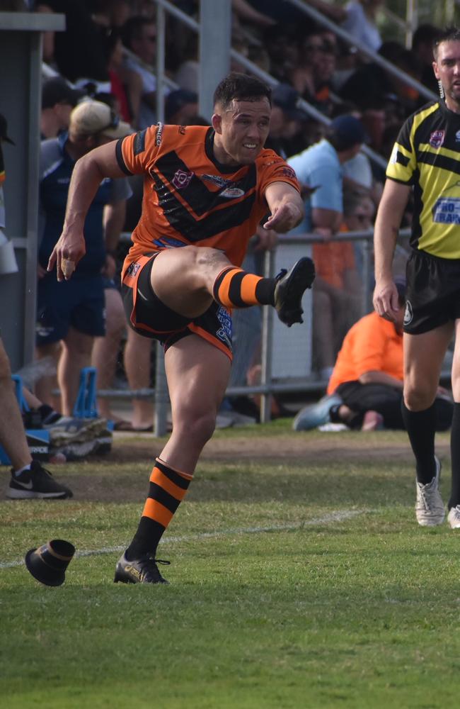 Sam Cook in the Wests Tigers v Mackay Brothers grade A semi final rugby league match, August 29, 2021. Picture: Matthew Forrest