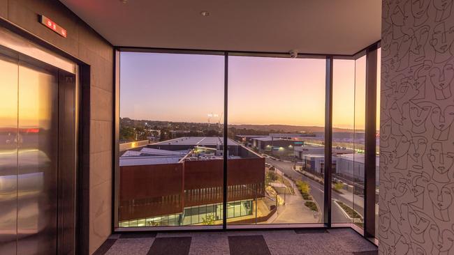 La Loft, a new boutique hotel at Tonsley Innovation District, has views of the city and beach. Picture: Supplied