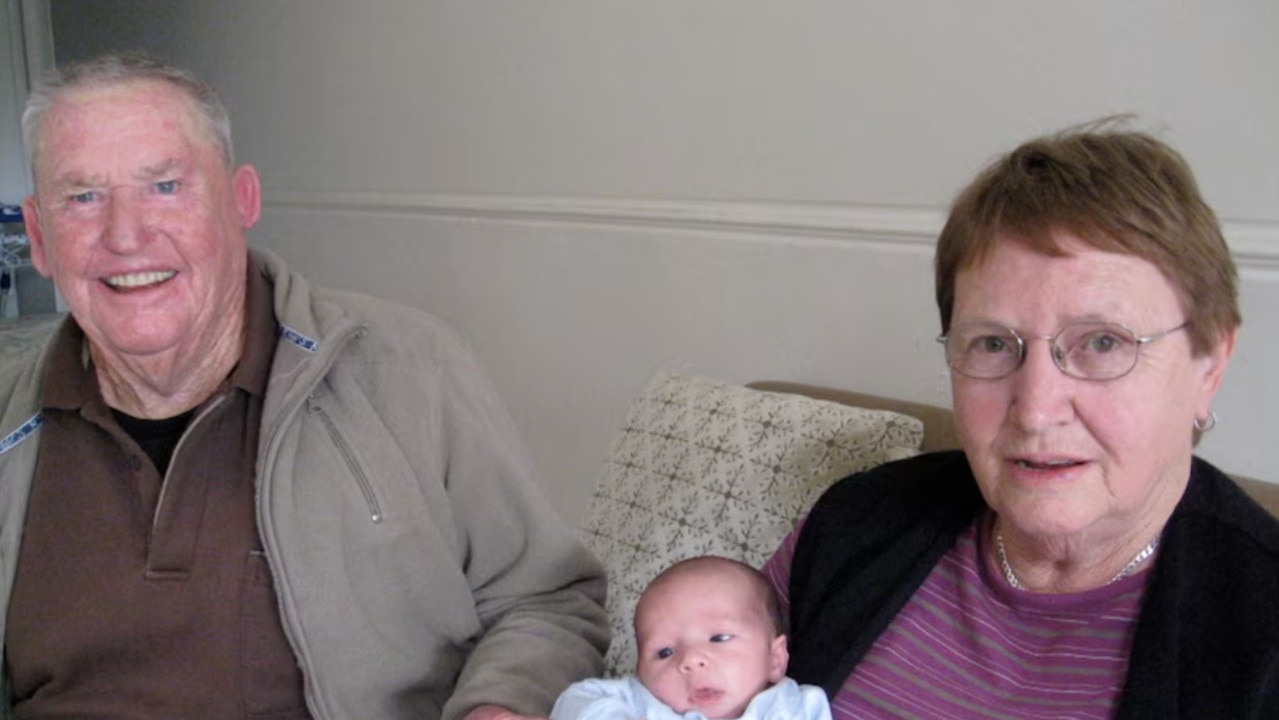 Hughsey says he doesn't hold a grudge against his father [left]. Picture: ABC