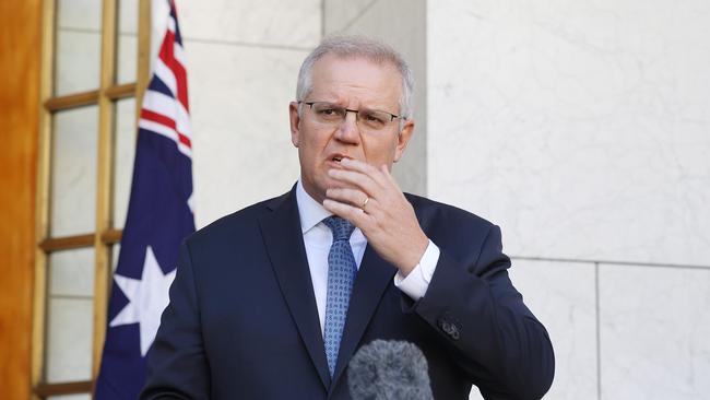 Scott Morrison says the nation must focus on reopening, not cases. Picture: NCA NewsWire / Gary Ramage