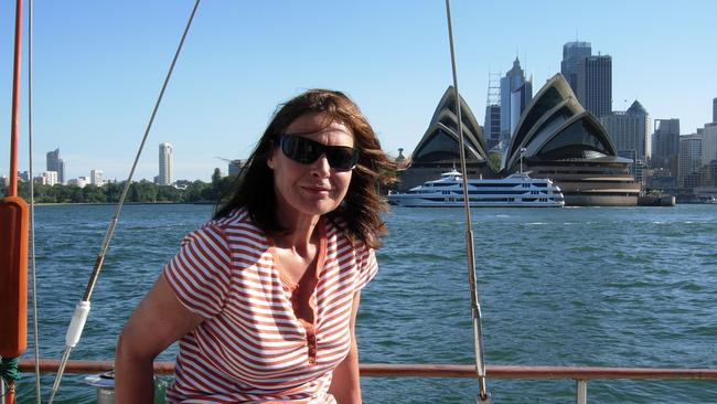 Susan Neill-Fraser on Four Winds in Sydney Harbour 2008. Picture: Supplied