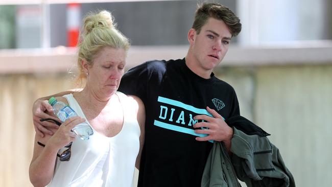 Pic of Zac Wyenburg with his mum Karen Wyenburg .Zac was charged with possession of mdma and will face Sutherland court in the new year.