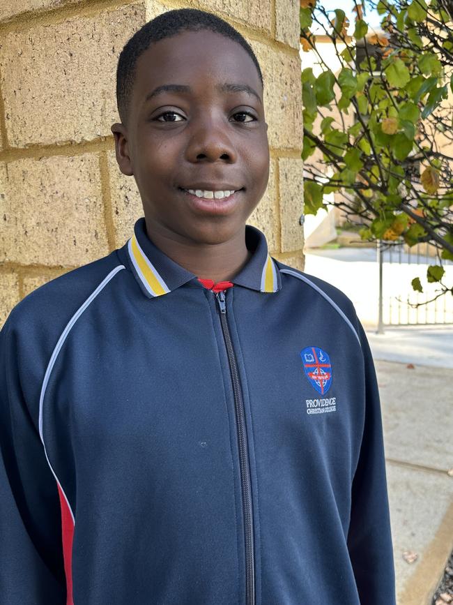 Prime Minister's Spelling Bee 2022 reigning champ Ozi Egesi, 12, is on track to defend his title, topping the school round in the Orange level category (Years 5-6) with a perfect score and a scorching time of under a minute. Picture: supplied