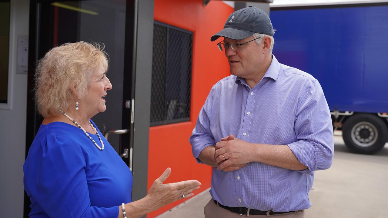 Capricornia MP Michelle Landry with former Prime Minister Scott Morrison. Picture: supplied