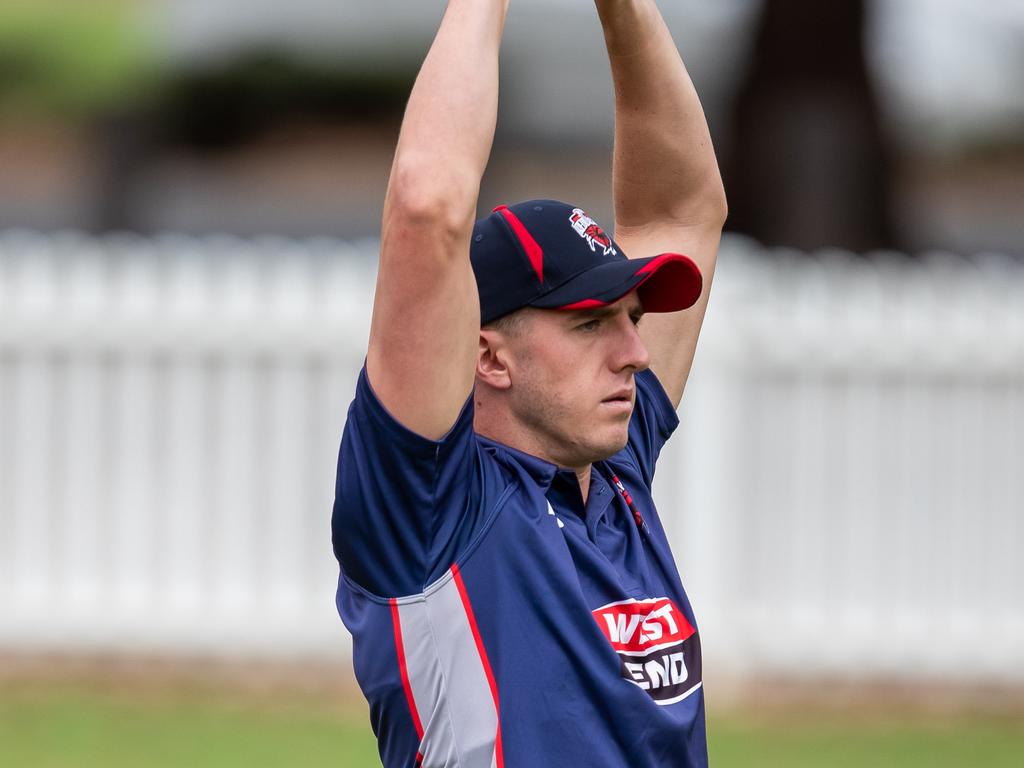 South Australian cricketer Daniel Worrall is seen during a training session at Adelaide Oval in Adelaide, Wednesday, February 20, 2019. (AAP Image/James Elsby) NO ARCHIVING