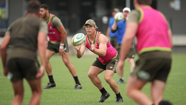 Rugby will cop a 30 per cent drop in revenue but Michael Hooper’s Wallabies have been quarantined from any savage funding cuts. Picture: Getty Images