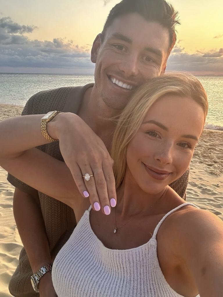 Josh Battle got engaged to Casey Ollier recently.