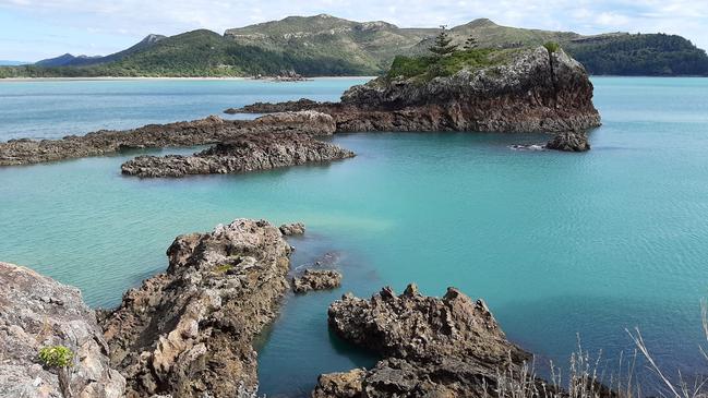 The view from Wedge Island at Cape Hillsborough National Park. Picture: Kelsey Wallace