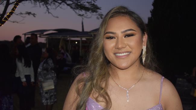 Tiare Pepe at Runcorn State High School 2023 formal. Photos: Georgie Walker.