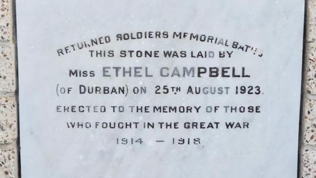 Mr Bartels said the pool, established as a war memorial in 1923, was 