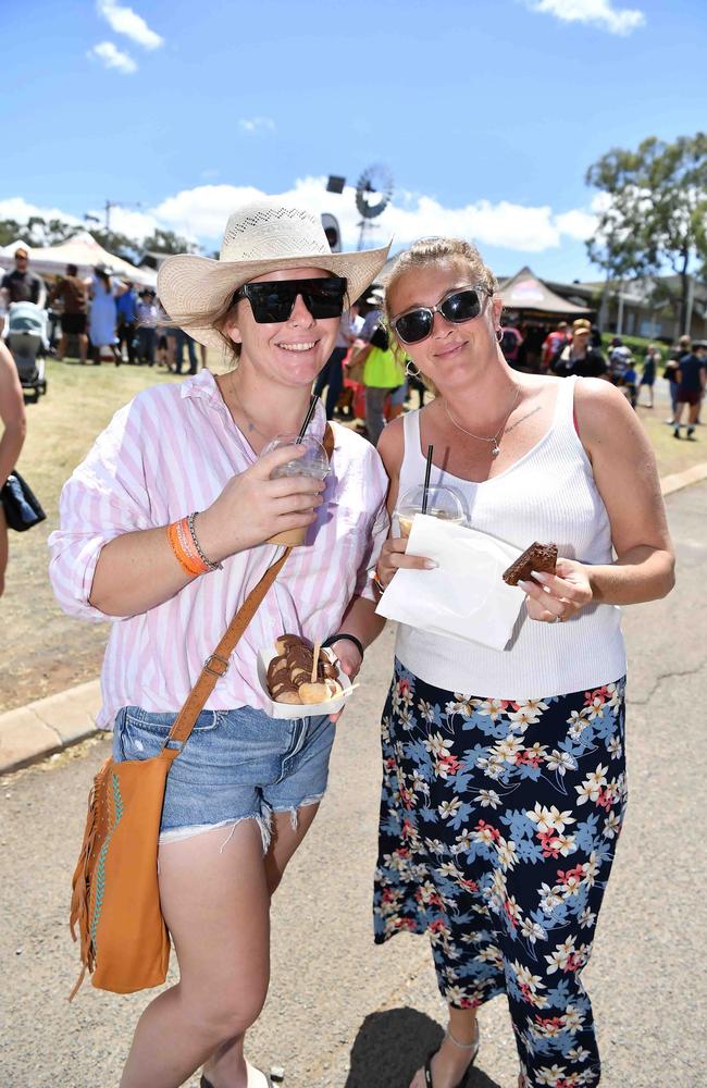 Nikki Hughes and Rhiannon Abbott at Meatstock, Toowoomba Showgrounds. Picture: Patrick Woods.