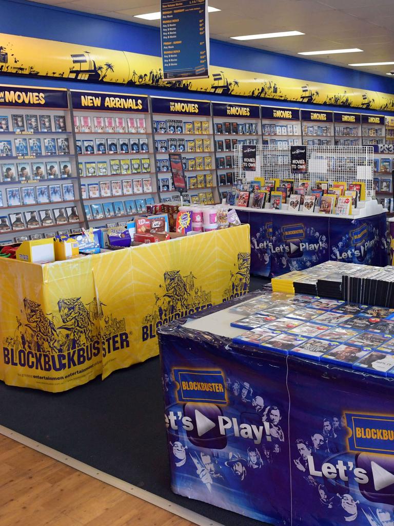 Blockbuster is where you would go to pick DVDs in person. Picture: AAP IMAGE/Simon Bullard