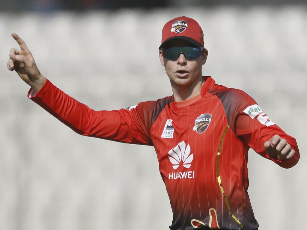 Steven Smith captained the Comilla Victorians. Picture: AFP