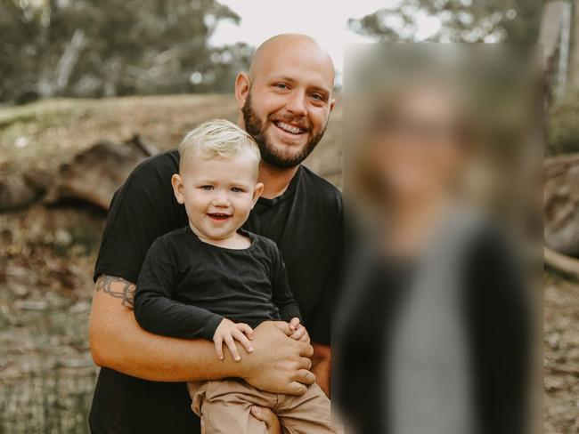 Chris Browne and his son Lincoln who passed away following an ATV crash.