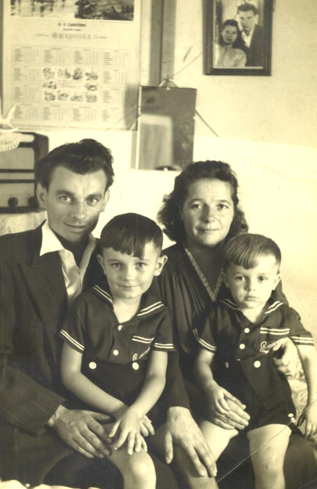 Ludwika (right) and Hipolit Palaszczuk, the grandparents of Queensland premier Annastacia, with their sons Henry and Jack.