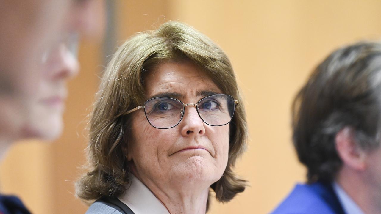 Reserve Bank governor Michele Bullock appears before a Senate select committee at Parliament House in Canberra. Picture: Martin Ollman/NewsWire