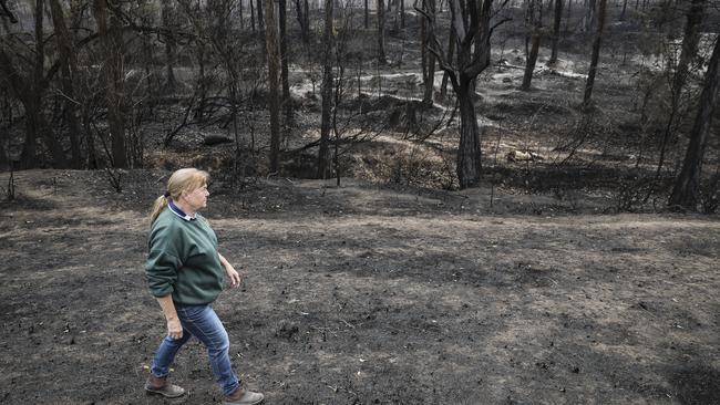 Susan Whitbread lost $40,000 worth of cattle that were killed by the bushfire that tore through the area of Ewingar. Picture: Dylan Robinson