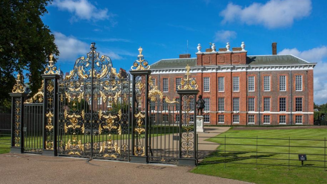 Kensington Palace in London and its ornate gates and gardens. Picture credit: Alamy