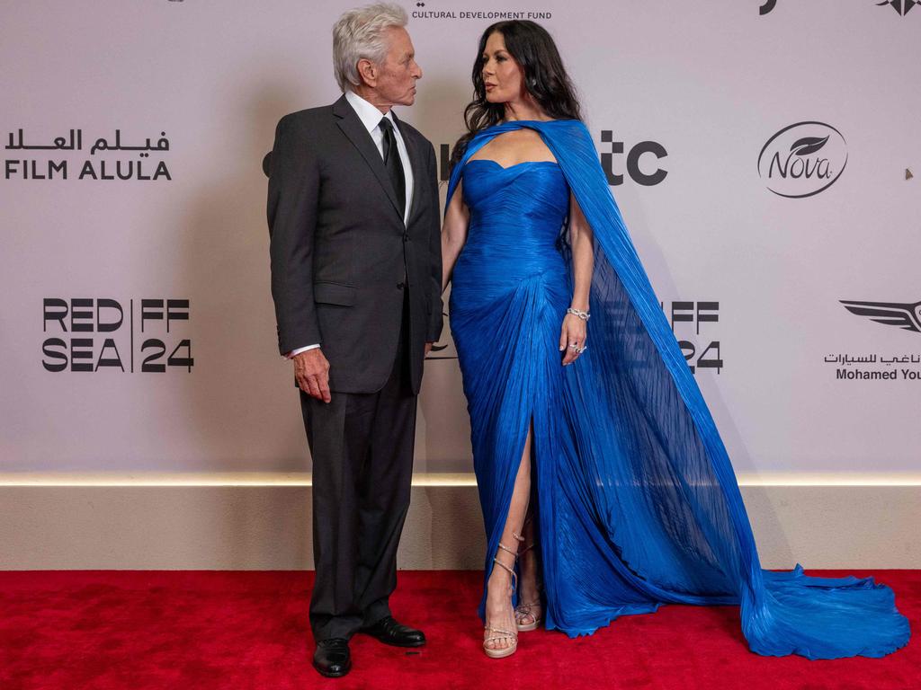 Hollywood greats Michael Douglas and Catherine Zeta-Jones walked the red carpet at the Red Sea International Film Festival in Saudi Arabia. Picture: Ammar ABD RABBO / Red Sea Film Festival / AFP