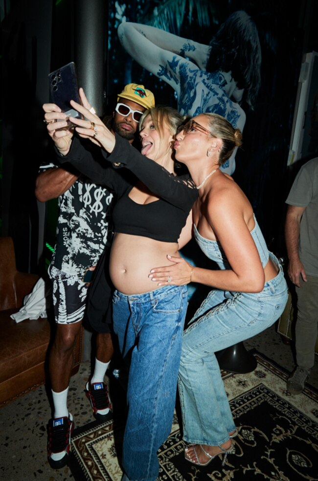 Nadia Fairfax-Wayne with Patty and Alyssa Mills. Picture: Chloe Paul Photos