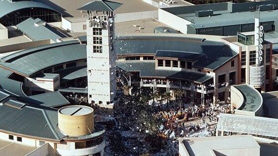 Robina Town Centre on opening day 1996