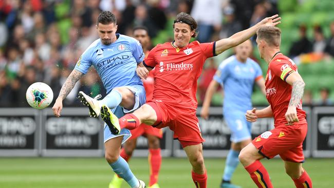 Adelaide United defender Michael Marrone has signed a one-year contract extension to remain at the Reds. Picture: Morgan Hancock/Getty Images