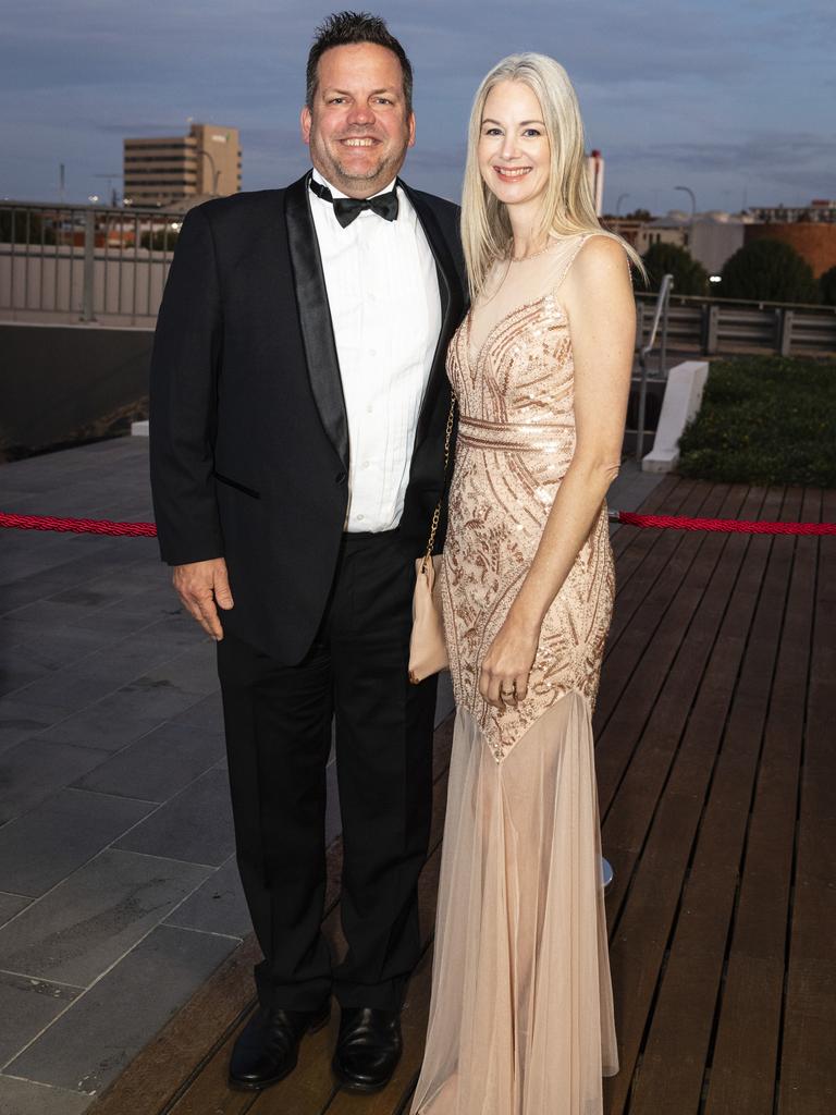 Colin and Jacqui Gunn at LifeFlight Toowoomba Gala at The Goods Shed, Saturday, May 6, 2023. Picture: Kevin Farmer