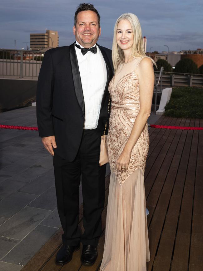 Colin and Jacqui Gunn at LifeFlight Toowoomba Gala at The Goods Shed, Saturday, May 6, 2023. Picture: Kevin Farmer