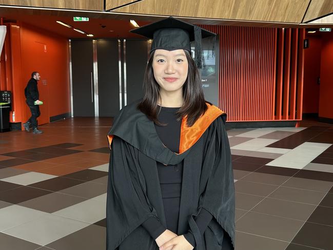 Uyen Nguyen graduates from the Australian Catholic University with a Bachelor of Nursing. Picture: Brittany Busch