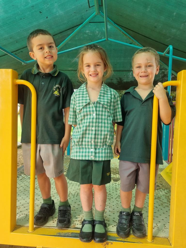 MY FIRST YEAR 2022: St Francis de Sales School, Clifton Prep students (from left) Isaac Chalmers, Georgia Wilson and Hunter Olsen.
