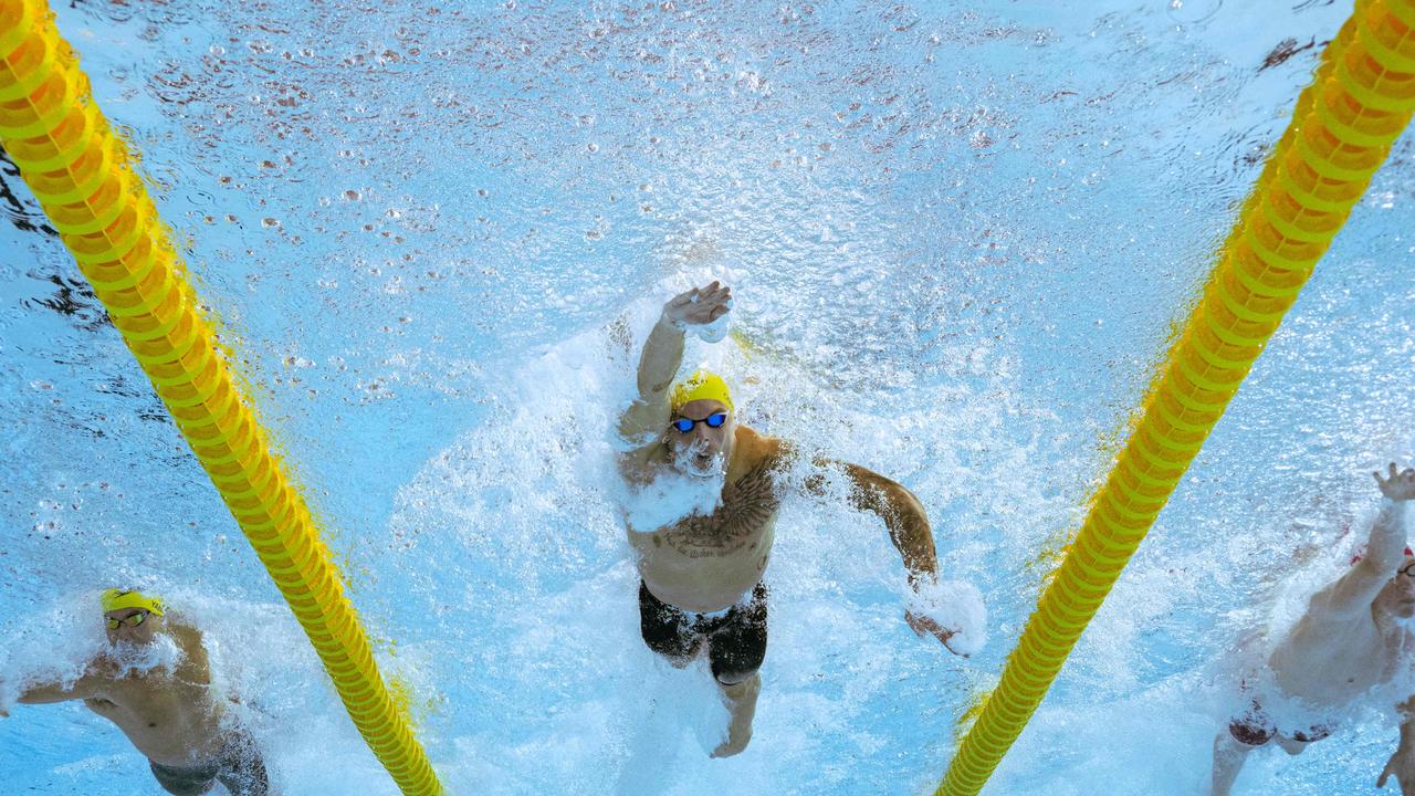 Swimming can be a lonely place. Picture: AFP Images